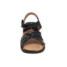 Load image into Gallery viewer, Women&#39;s Comfort Sandal with Ankle Strap Black
