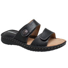 Load image into Gallery viewer, Women&#39;s Black Comfort Sandals
