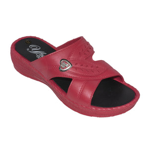 Women's Low Heel Slip On  Sandal