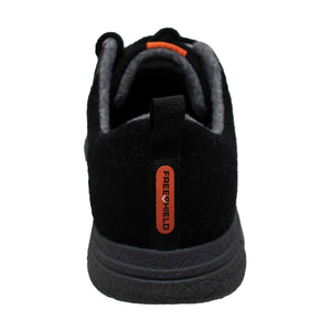 Men's Real Wool Casual All Black Shoe