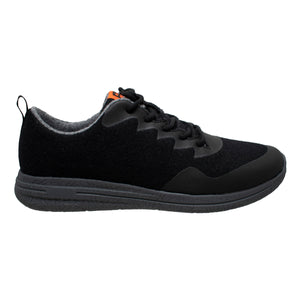 Men's Real Wool Casual All Black Shoe