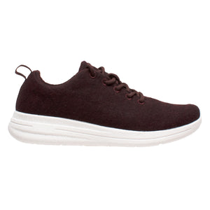 Women's Real Wool Casual Burgundy Shoe