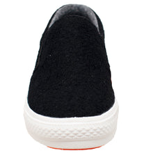 Load image into Gallery viewer, Women&#39;s Real Wool Casual Slip On Black Shoe
